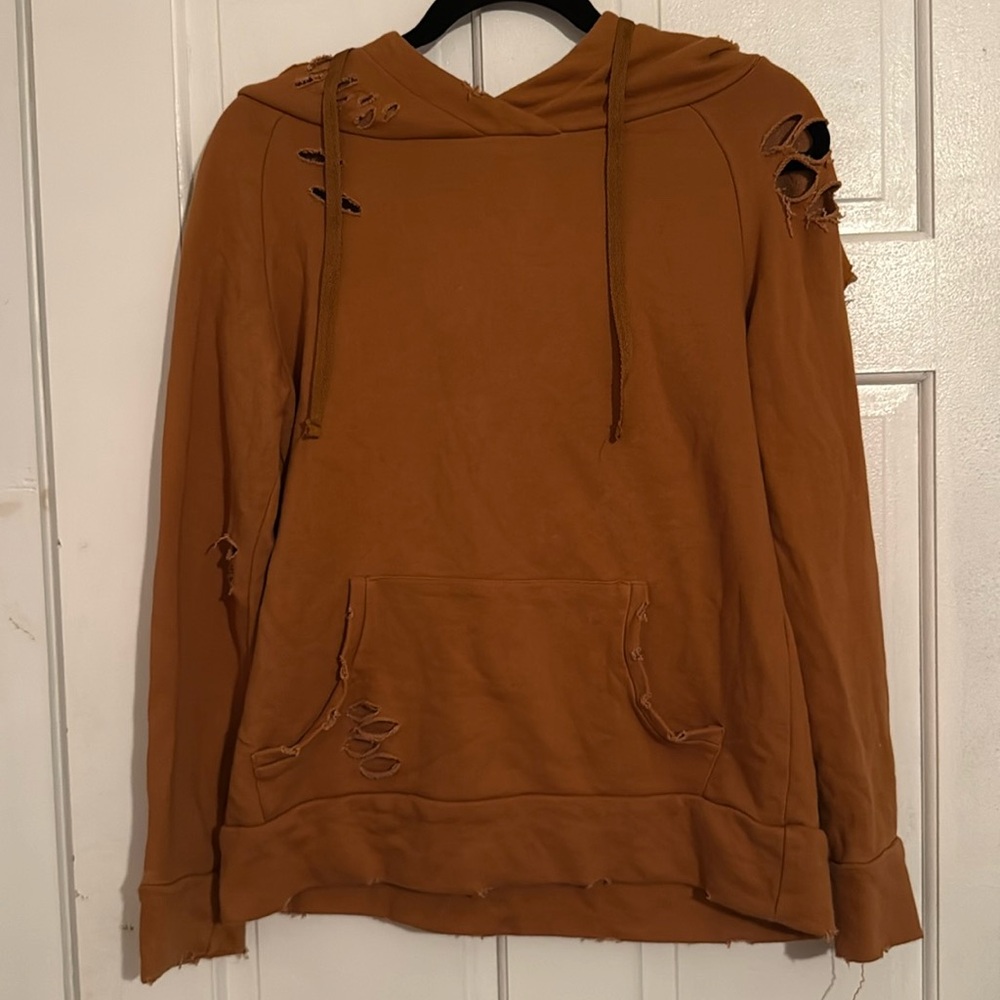 Chelsea DeBoer by Lily & Lottie distressed hoodie